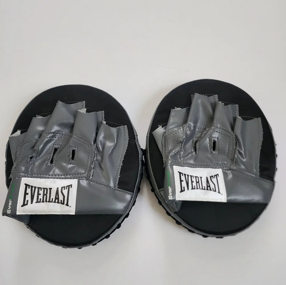 Everlast Punch Mitts Grey/Black Unisex Like New Boxing Training Boxing Workout - Picture 2 of 14